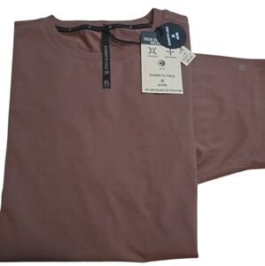 🚫KENNETH COLE Tech SS Crew Neck Relaxed Fit Tee Shirt Men's XL Desert Mauve NWT